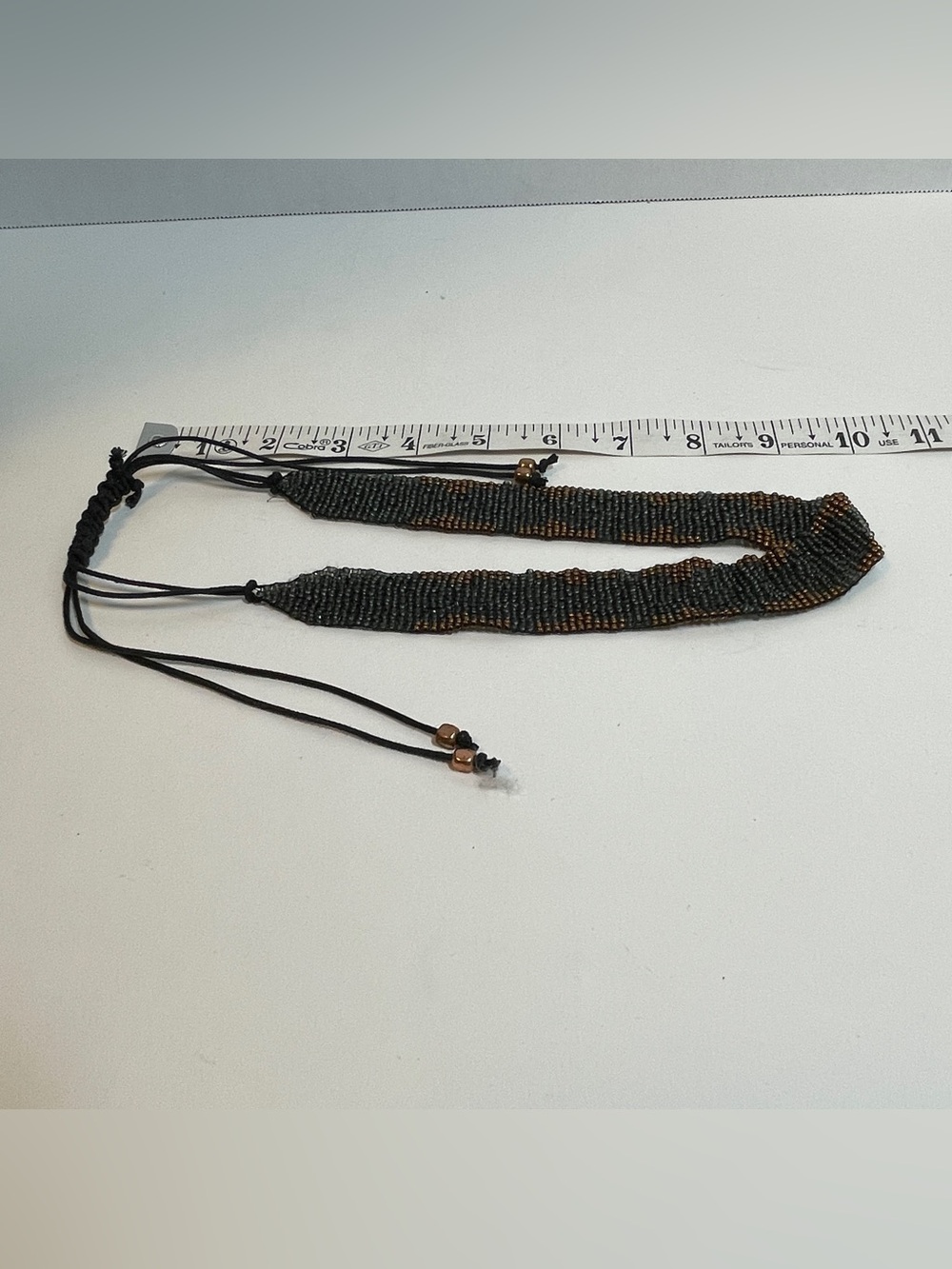 Pre-owned Boho Style Multi-strand Multi-color Seed Bead Necklace - Black Coppery - Picture 3 of 15